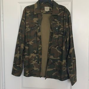 American Eagle Unisex Army Green Camouflage Jacket